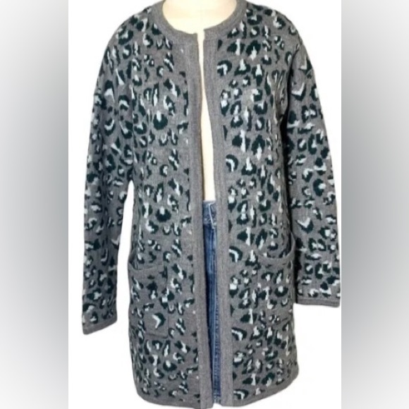 Open cardigan leopard print - Picture 1 of 3